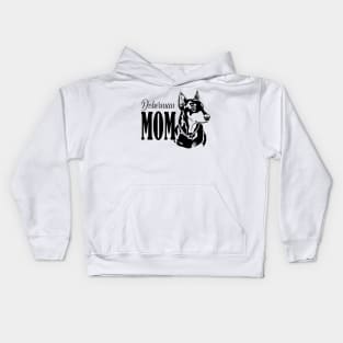 Doberman Mom Gifts Kids Hoodie